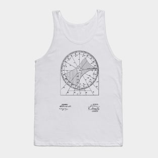 Star Time Chart Vintage Patent Drawing Tank Top
